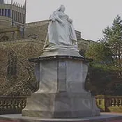 Statue of Queen Victoria in the Blackburn removal service area