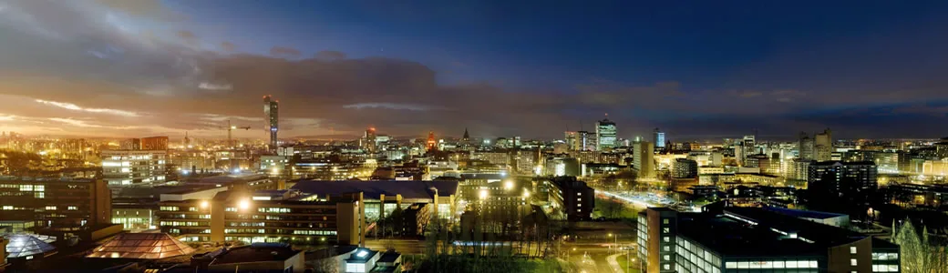 View of Manchester – a location served by Van Man Hire for house removals