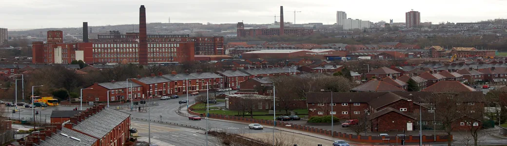 View of Oldham – a location served by Van Man Hire for house removals