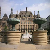 Sheffield Peace Gardens and Sheffield Town Hall